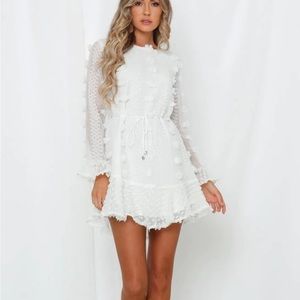 Hello Molly Finally Home White Dress - Worn Once!